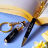 personalised gold pen & gold keychain gift set – name engraved, premium box personalised gold pen & gold keychain gift set – name engraved, premium box
