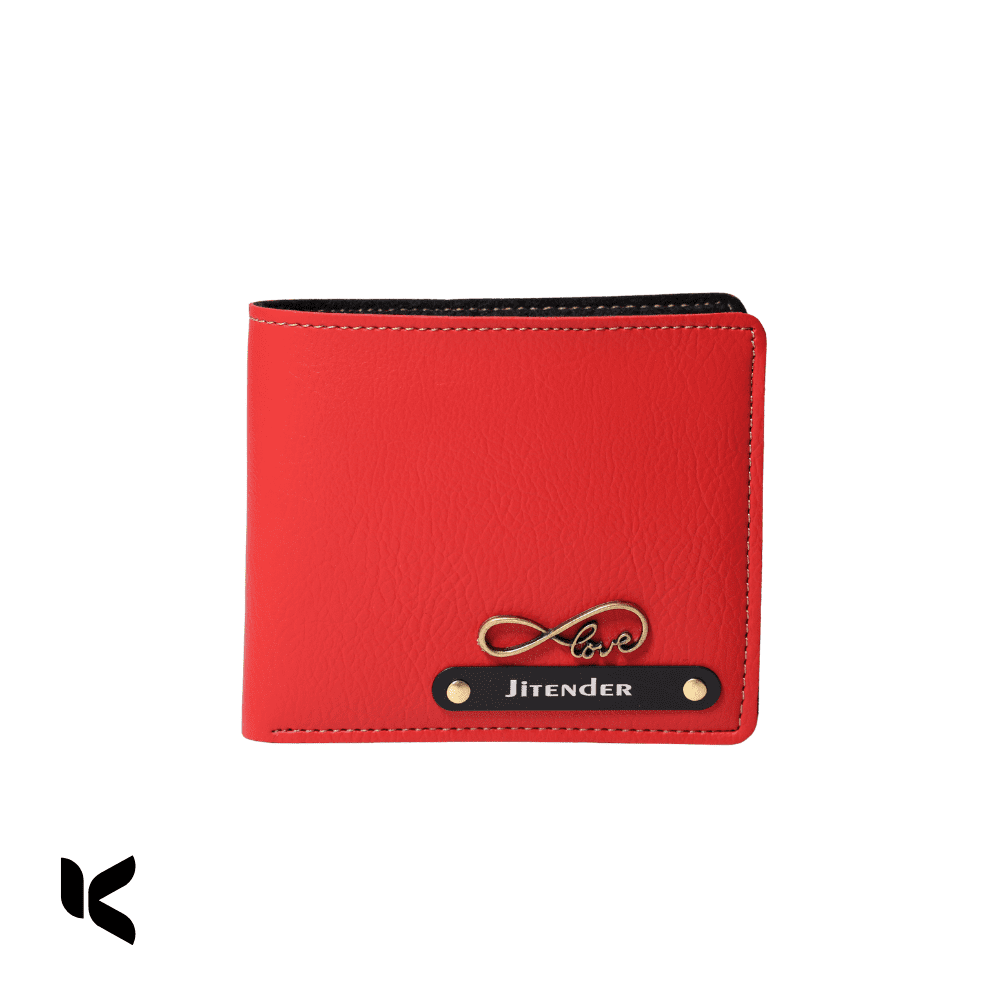 Personalized Men's Wallet with Name & Charm - Image 3