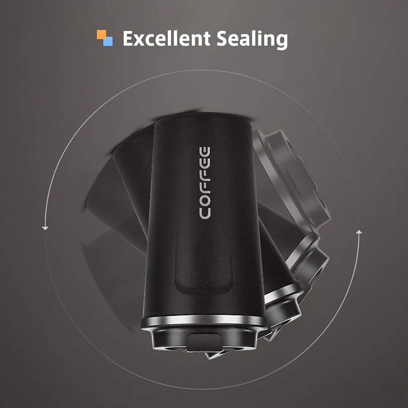 Smart LED Temperature Sensing Vacuum Insulated Stainless Steel Coffee Mug - Image 2