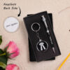 lawyer & advocate personalised metal pen & keychain gift combo – name engraved, black & silver lawyer & advocate personalised metal pen & keychain gift combo – name engraved, black & silver