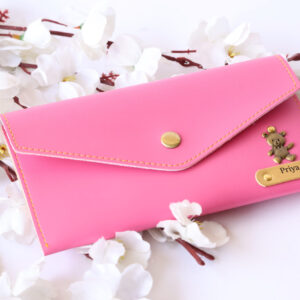 Engraved Minimal Clutch for Women – Custom Name & Charm | Personalised Gift