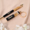 personalised gold pen & gold keychain gift set – name engraved, premium box personalised gold pen & gold keychain gift set – name engraved, premium box