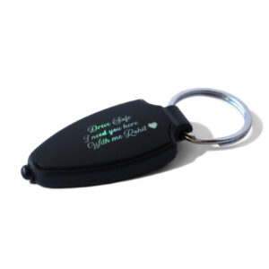 premium personalised led keychain – name or message engraved, multi colour
