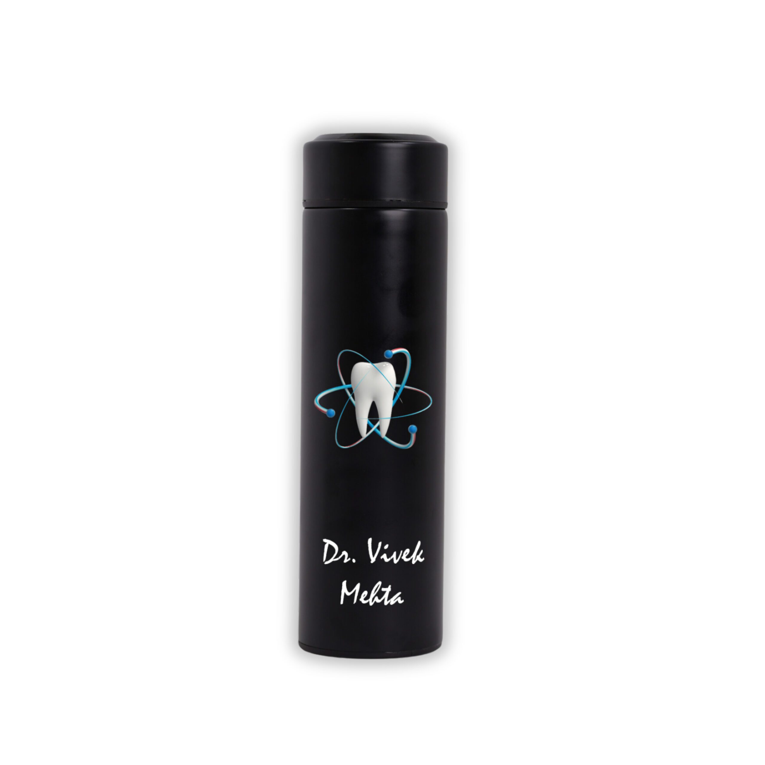 Dentist's Personalized Smart Temperature Display Vacuum Flask — Custom Name Engraved Water Bottle for Dental Professionals - Image 5