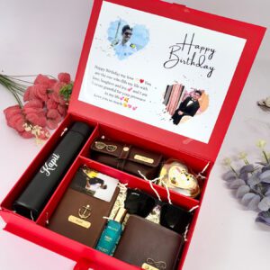 Voyager's Luxury Personalized 8-Piece Travel Hamper – Custom Leather & Fragrance Suite