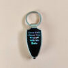 premium personalised led keychain – name or message engraved, multi colour