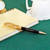 personalised gold pen & gold keychain gift set – name engraved, premium box personalised gold pen & gold keychain gift set – name engraved, premium box