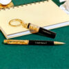 personalised gold pen & gold keychain gift set – name engraved, premium box personalised gold pen & gold keychain gift set – name engraved, premium box