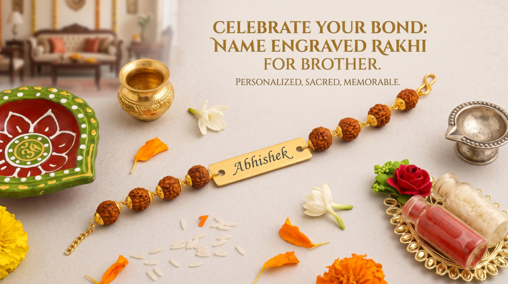 name engraved rakhi