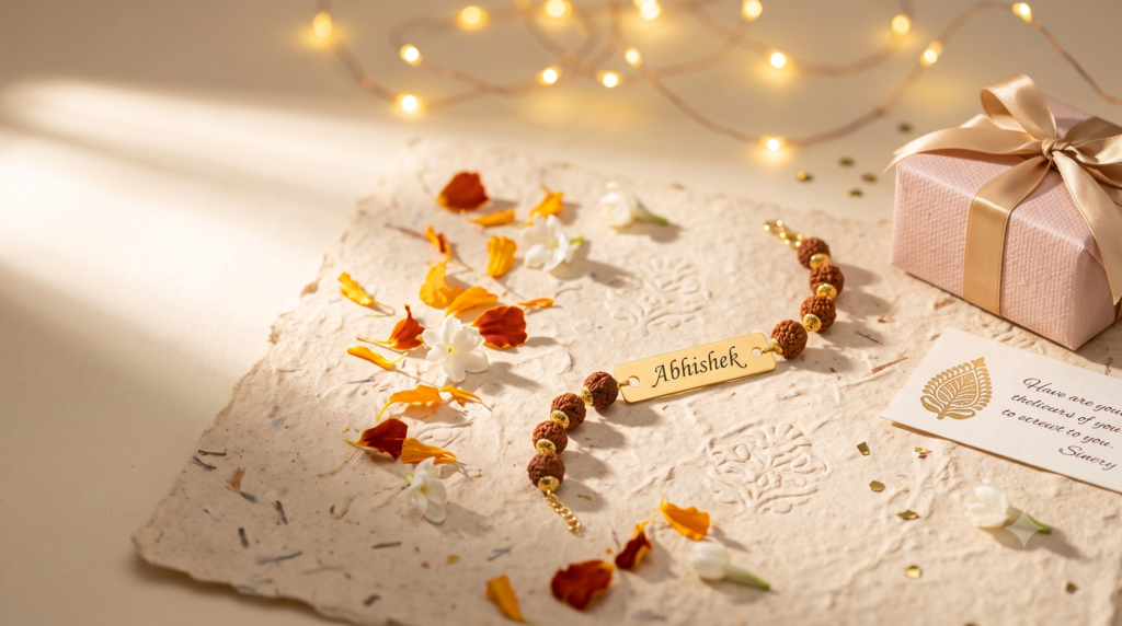 Personalized name rakhi for brother